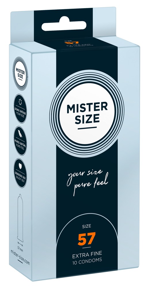 Mister Size 57mm pack of 10