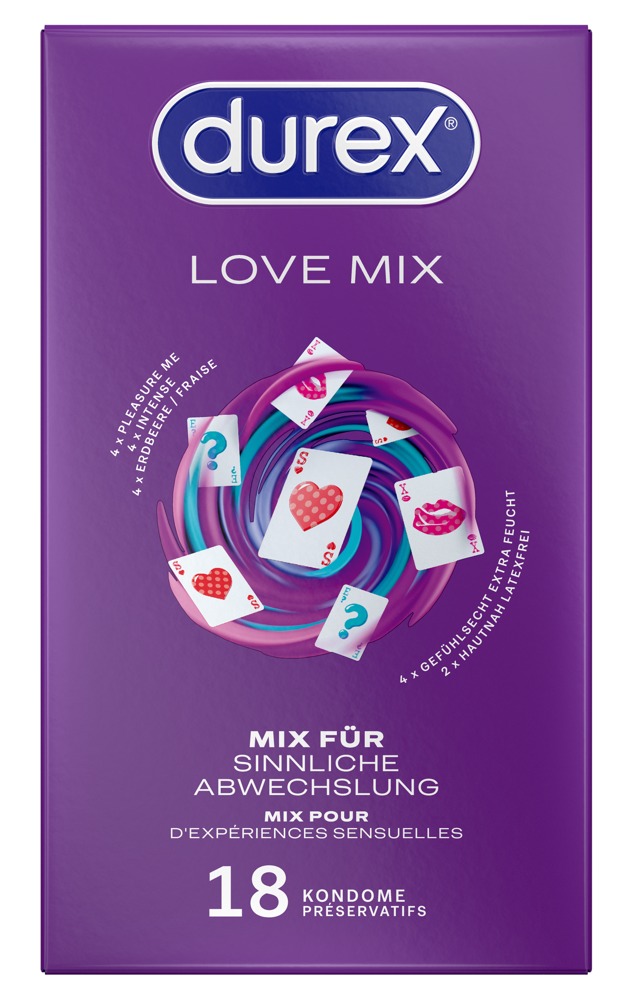 Durex Love Mix prezervatīvi 18 gab.