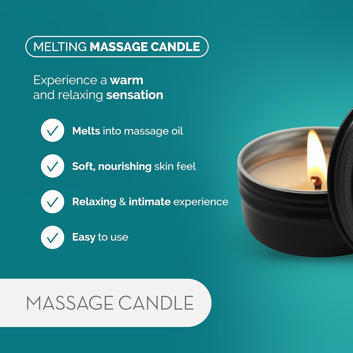 Amoreane Scented Massage Candle Tropical 30 ml - Photo 2