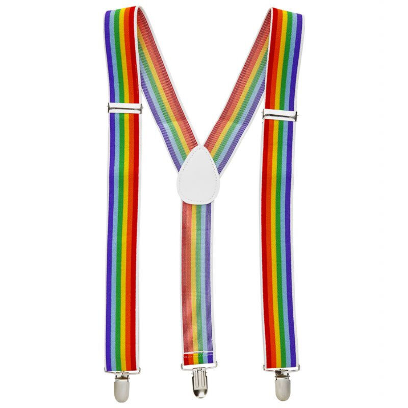 PRIDE подтяжки с флагом ЛГБТ