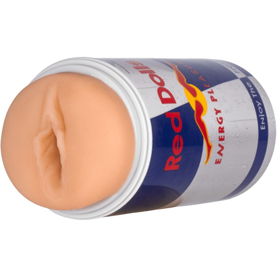 ALIVE - RED DOLL MALE MASTURBATOR VAGINA ENERGETIC DRINK CAN - Photo 2